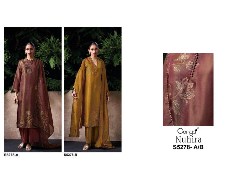 Ganga nuhira 5278 wholesale dress material distributors
